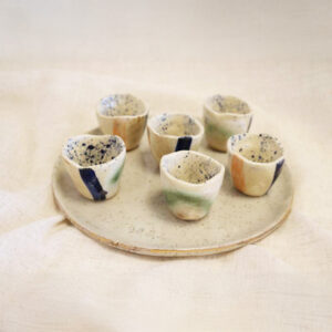 set-vasos-ceramica-chupitos-nijar-moderna