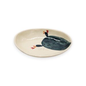 fuente ovalada ceramica penca